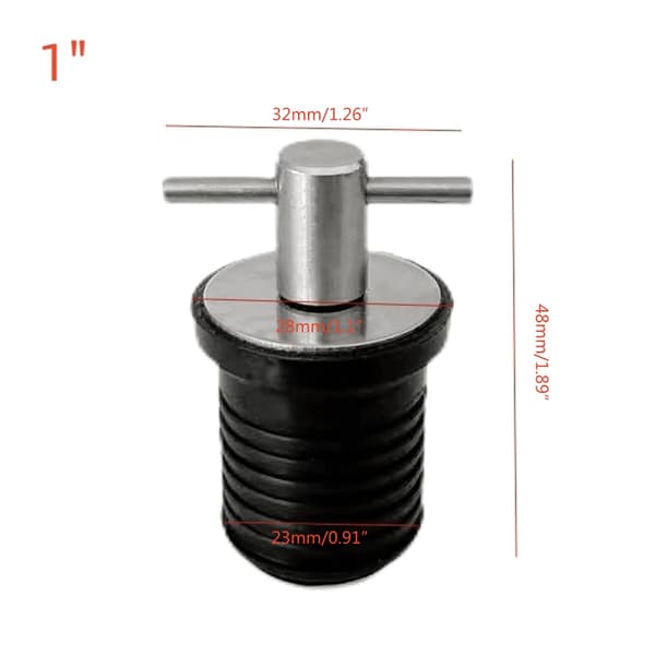 Twist-Turn 1,25 tommer Marinebåde Messing Afløbsprop 25mm