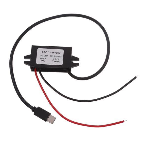 12V - 5V 3A Type C Step-Down jännitteensäädinmoduuli kelloille ja elektroniikalle