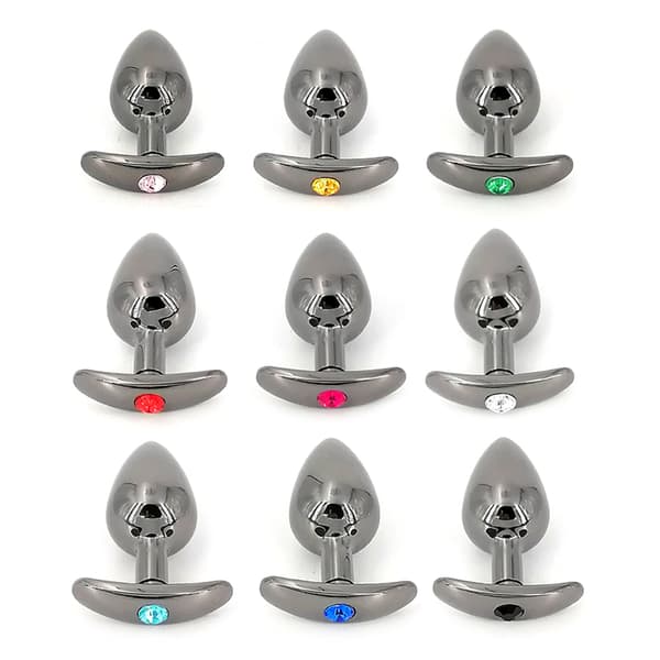 Metall Manuell Grepp Butt Plug Dilator Masturbation Prostatleksaker M