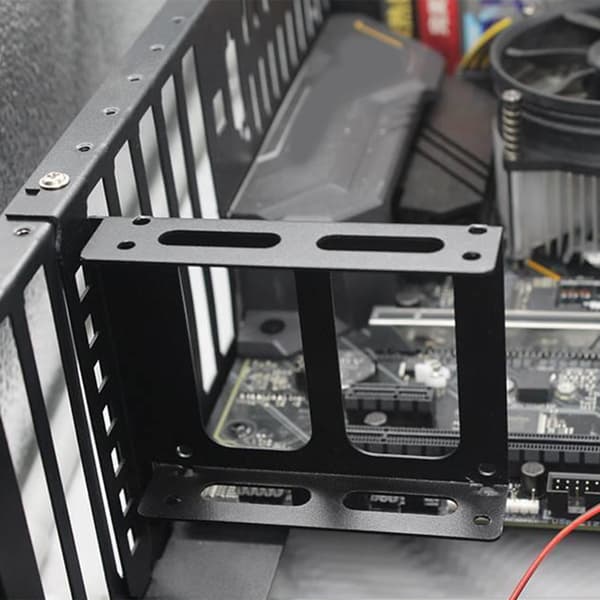 SSD HDD Holder Solid Drive Mekanisk Harddisk PCI Beslag til Desktop For 3.5inch 12cm