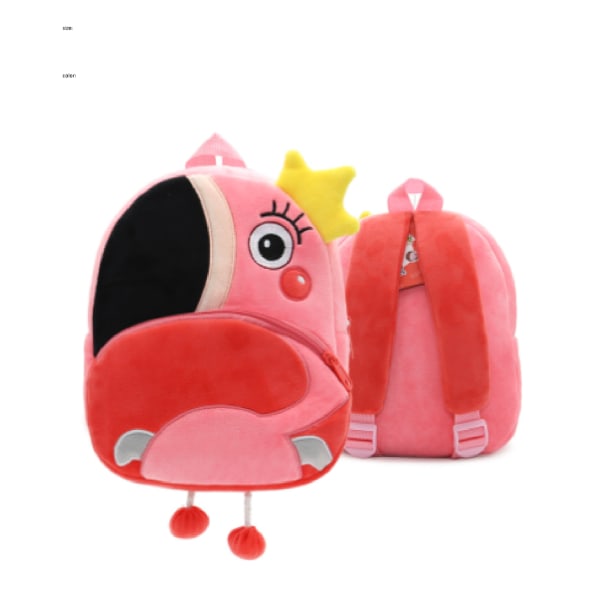 15 Styles Unisex Kids Pehmo Animal Cartoon Mini matkalaukku - Flamingo  reppu 6cee | Flamingo backpack | Fyndiq
