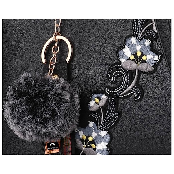 Taske - JINDING A33-2 - Elegante - Skulderrem - Lynlås - grå