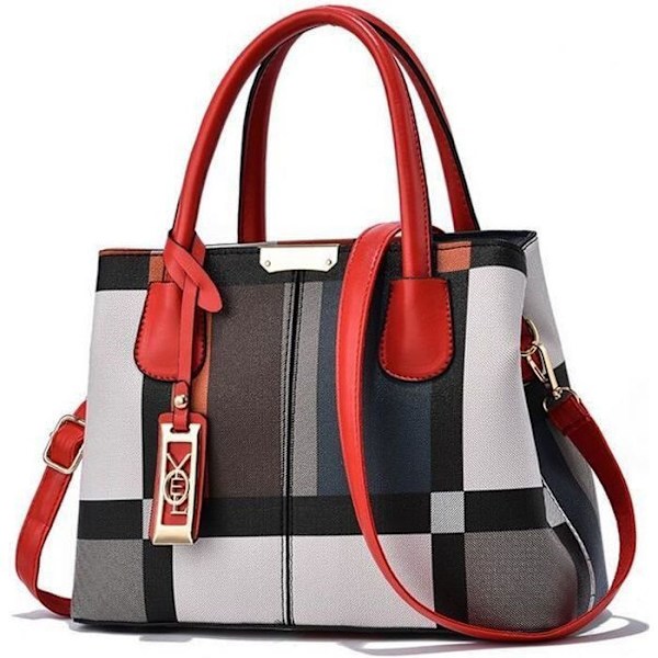 Håndtaske - JINDING - SC 6628 - PU-læder - Rød - Crossbody Röd