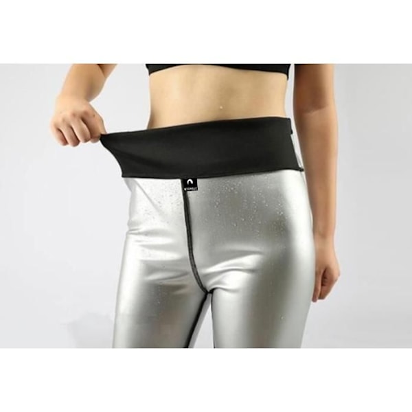 Kvinnors Träningsbyxor, JINDING Höga Midj Leggings i Nano-Material som Accelererar Svettning, Få Platt Mage Svart XL