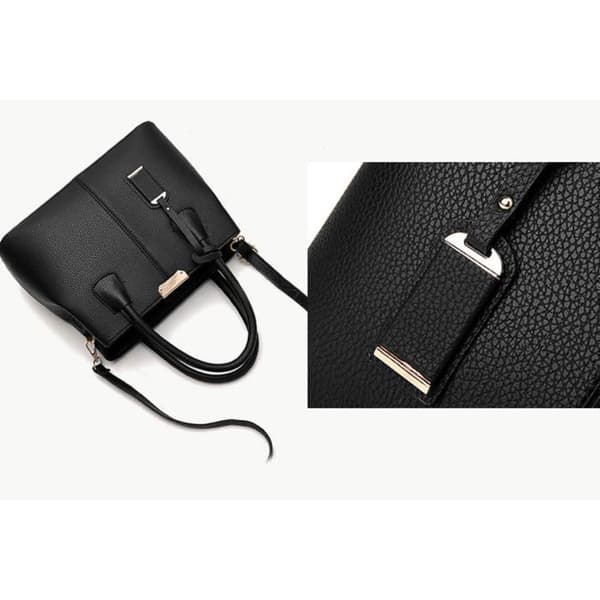 Sac de main MTOWSUC sc 464 Læder PU Skulderrem Lynlås sort