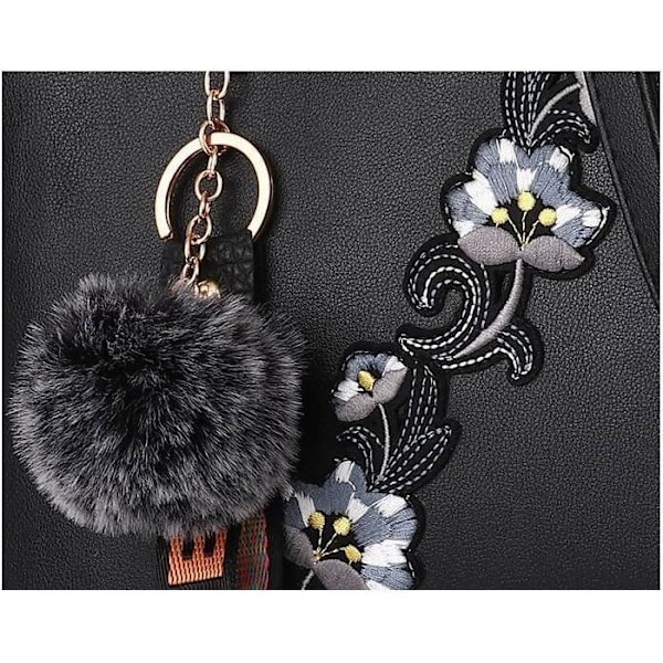 Taske - JINDING A33-2 - Elegante - Skulderrem - Lynlås - grå
