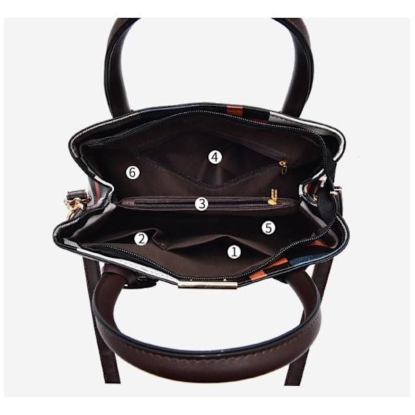 Handväska MTOWSUC SC 6628 PU Läder Röd Axellrem Röd