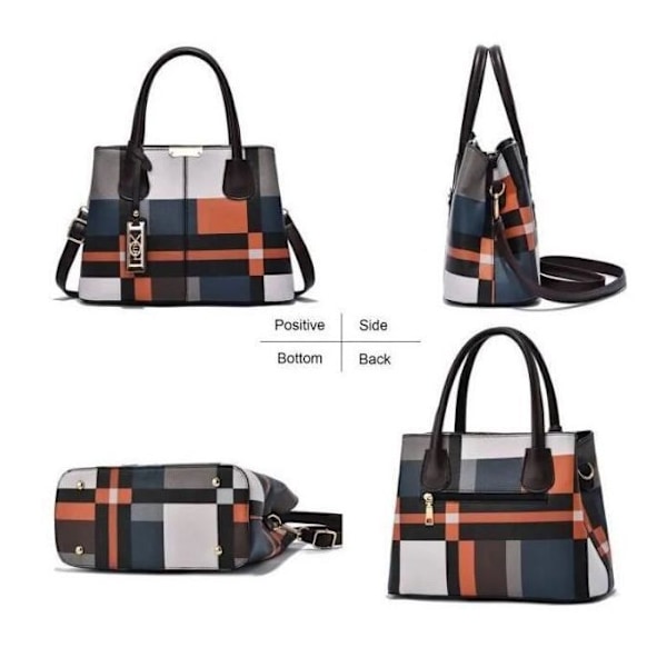 Håndtaske - JINDING - SC 6628 - PU-læder - Rød - Crossbody Röd