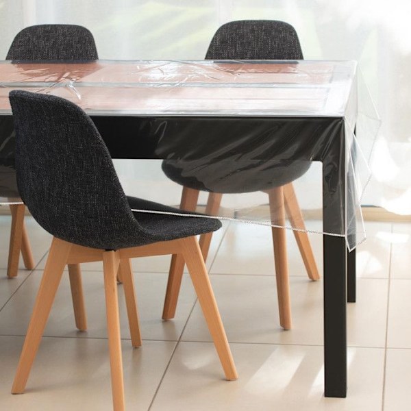 Rektangulär duk 140x240 cm CRISTAL transparent Transparent