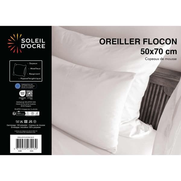 FLOCON Kudde 50x70 cm, av Soleil d'ocre Vit