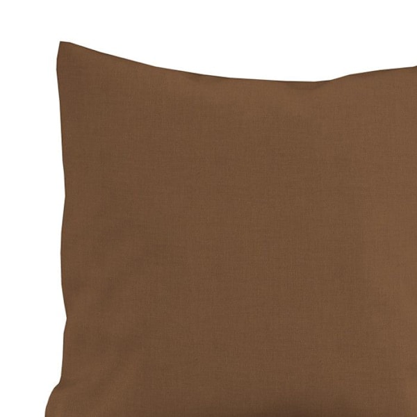 Dekorativ kudde i linne bomull 45x45 cm LINO camel, av Soleil d'Ocre kastanj