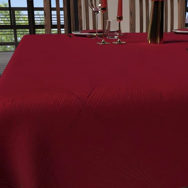 Rektangulär fläckfri duk 150x250 cm LYX röd, av Soleil d'Ocre Röd