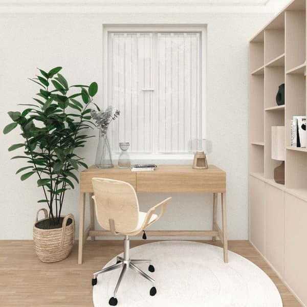 Ett par vindrutor 60x160 cm CHARLOTTE, av Soleil d'Ocre Vit
