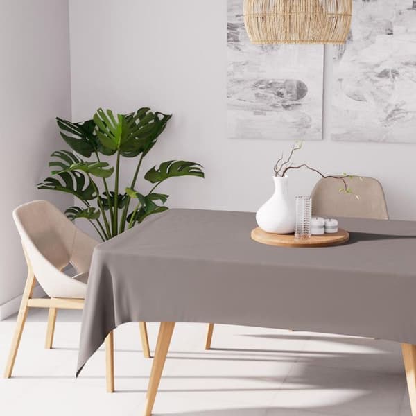 Rektangulär fläckskyddsduk 140x300 cm ALIX moka, av Soleil d'Ocre brun