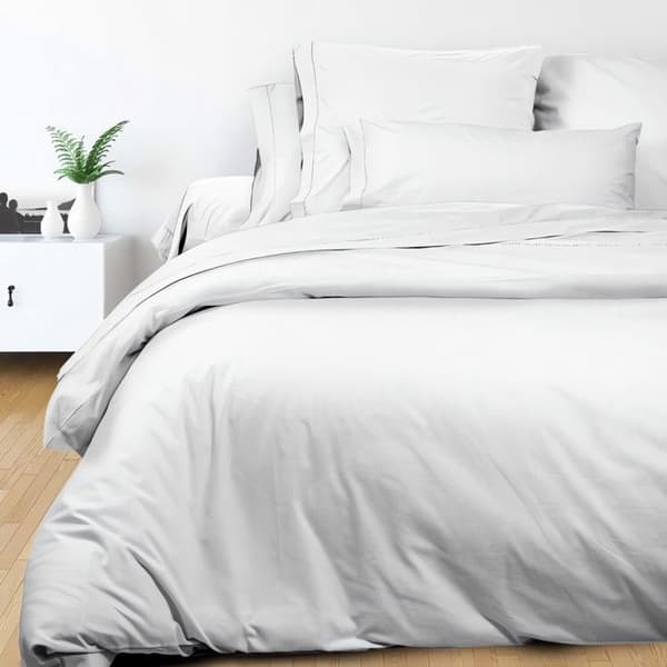Påslakan i bomull 260x240 cm PERCALE vit, av Soleil d'ocre Vit