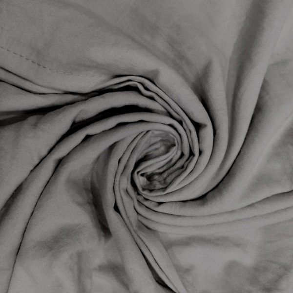 Parure huskvart i tvättad mikrofiber 140x200 cm BOHEME grå, av Soleil d'Ocre Grå