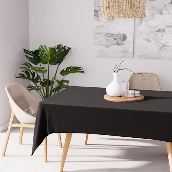 Rektangulär fläckskyddduk 140X200 cm ALIX svart, av Soleil d'Ocre Svart