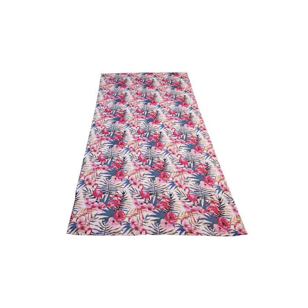 SOLEIL D'OCRE Flemish Fouta - Rosa - Bomull med frotté - 100x200 cm - Rosa Rosa