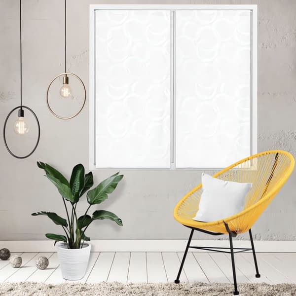 Ett par persienner 60x120 cm CIRCLE, av Soleil d'Ocre Vit