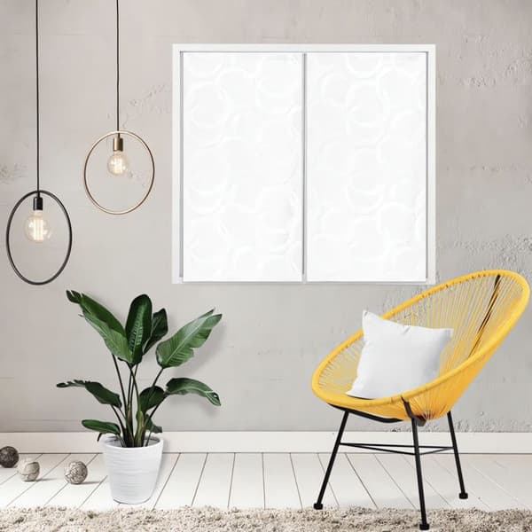 Ett par persienner 45x90 cm CIRCLE, av Soleil d'Ocre Vit