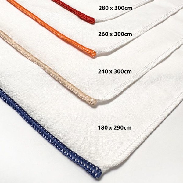 Platt lakan i polybomull 180x290 cm PERCALE linne, av Soleil d'ocre Ecru