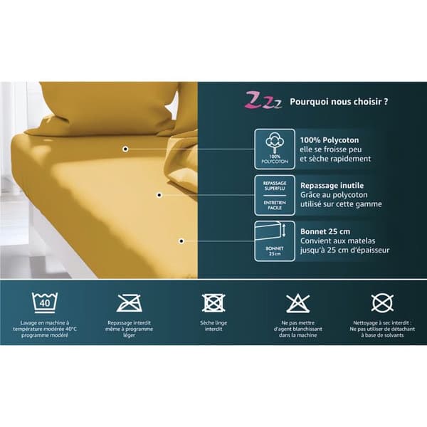 Ensidig sängfilt 140x190 cm ZZZ rosa Ros