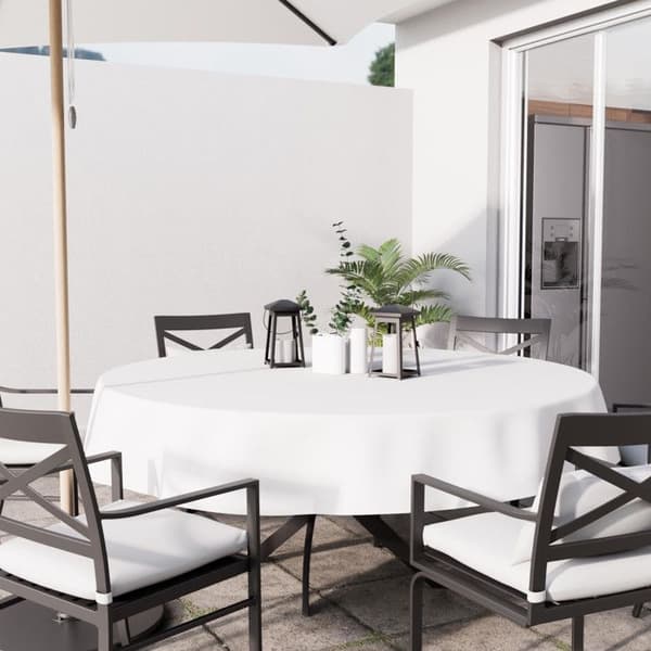 Rund fläckfri duk 180 cm ALIX vit Vit