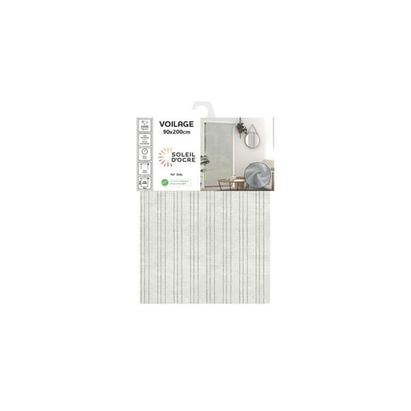 Kex 90x200 cm BELLA silver, av Soleil d'ocre Vit