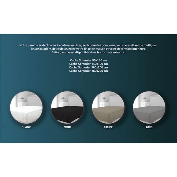 Sängunderlag - Grå - 90 x 190 cm - 100 % polyester - Vanligt - Ej engångsbruk Grå