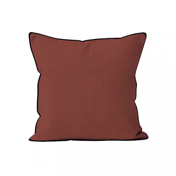 Tvättad mikrofiberkudde 40x40 cm BOHEME tegel, av Soleil d'Ocre Tegel