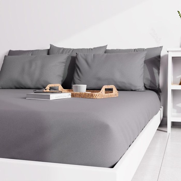 Vanligt prydnadsplåt 140x190 cm ZZZ grå Grå