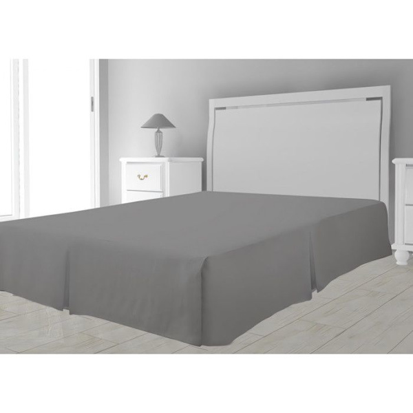Sängunderlag - Grå - 90 x 190 cm - 100 % polyester - Vanligt - Ej engångsbruk Grå