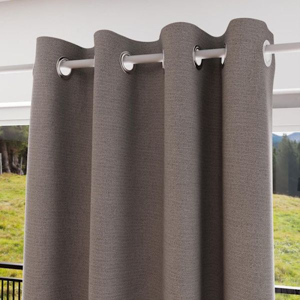 SOLEIL d'OCRE Mörkläggningsgardin Eclipse - 135 x 250 cm - Taupe Mol