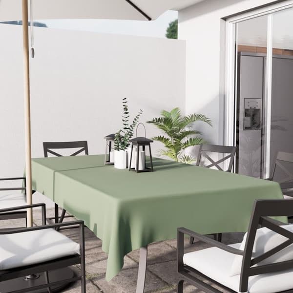 Rektangulär duk mot fläckar 140x300 cm ALIX khaki, av Soleil d'ocre Kaki