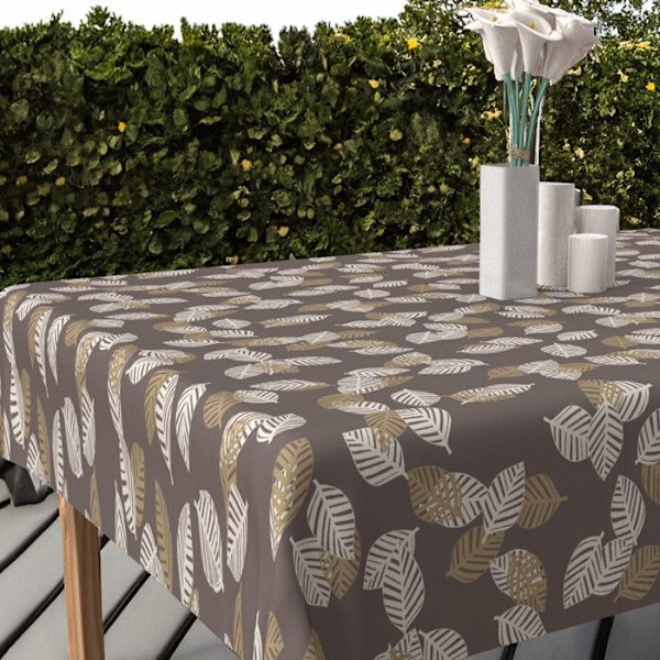 Rektangulär anti-fläcktryckt duk 140x200 cm CERES, av Soleil d'Ocre Flerfärgad