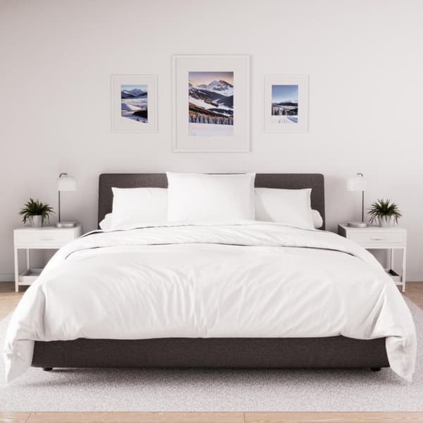 Påslakan i polybomull 260x240 cm PERCALE vit, av Soleil d'ocre Vit