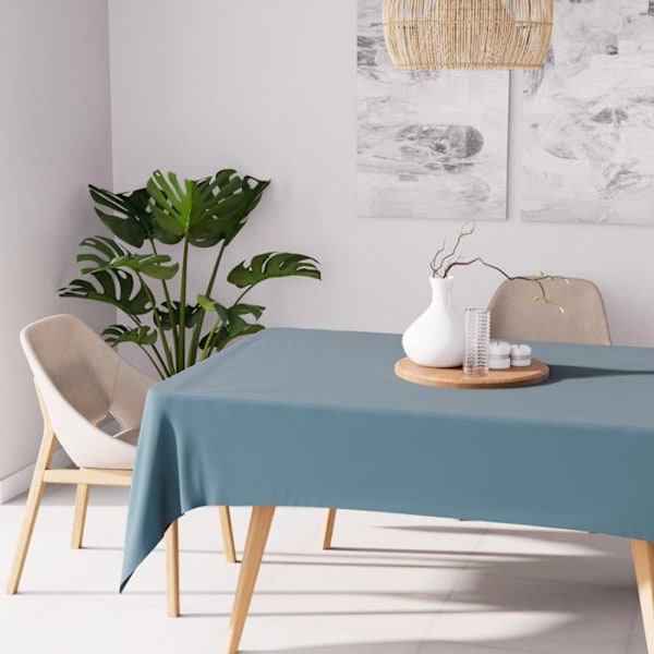 Rektangulär anti-fläckduk 160X270 cm ALIX blå celadon, av Soleil d'Ocre Blå