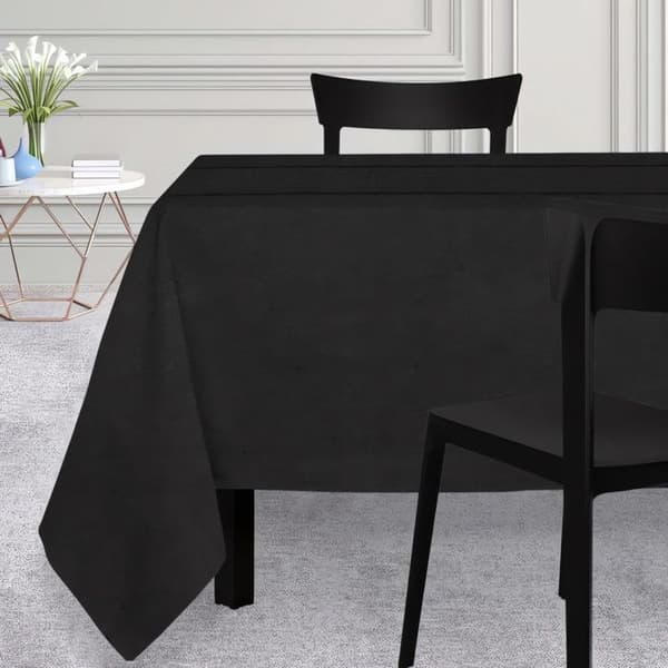 Rektangulär duk 150x250 cm VENISE svart, av Soleil d'Ocre Svart