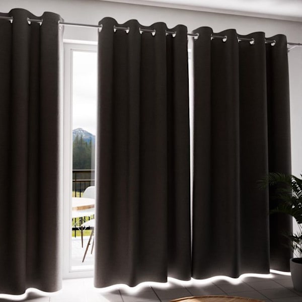 SOLEIL d'OCRE Mörkläggningsgardin Eclipse - 135 x 250 cm - Taupe Mol