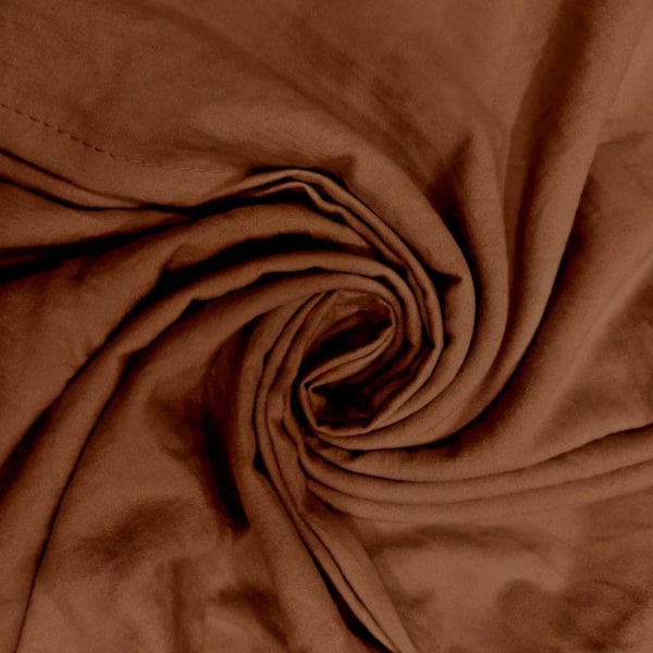 Täckeset av tvättad mikrofiber 140x200 cm BOHEME terra, av Soleil d'Ocre Orange