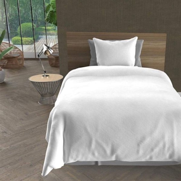 Vanligt vitt Bohemian bäddset 260x240 cm - Vit - Soleil d'Ocre Vit