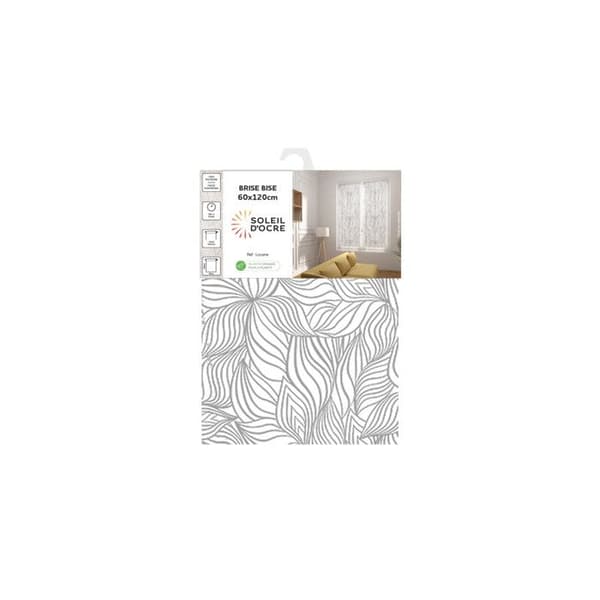 Fransk bris 60x120 cm LOUANE, av Soleil d'Ocre Vit