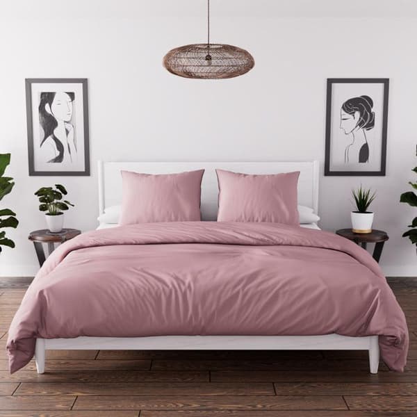 Bäddset - Bohemian - Rosa - 260x240 cm - Microfiber - Mjukhet och lätthet rosa