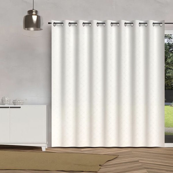 Öglaffär till skjutdörr 280x250 cm PAULINE, från Soleil d'ocre Vit