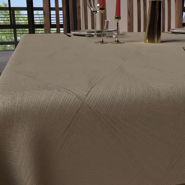Rektangulär duk mot fläckar 150x250 cm LYXCHampagne, av Soleil d'Ocre Ecru