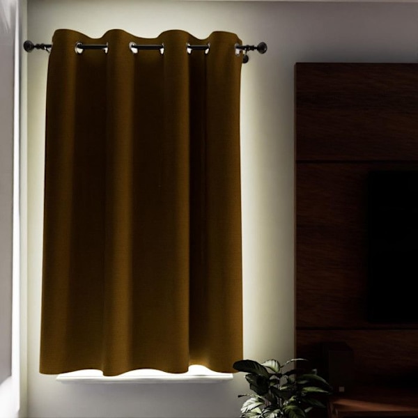 Mörkläggningsgardin - Soleil d'Ocre - Eclipse - Gul - 135x180 cm - 100% polyester Gul
