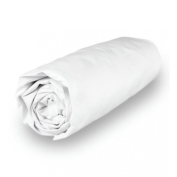 Drap hus i bomull 140x190 cm PERCALE vit, av Soleil d'ocre Vit