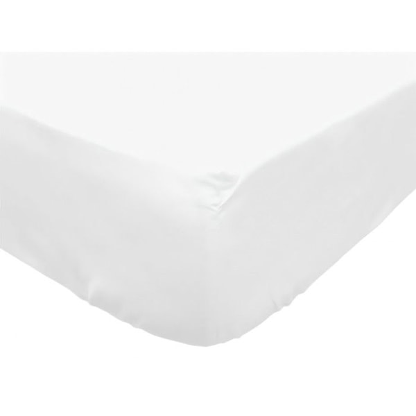 Drap hus i bomull 140x190 cm PERCALE vit, av Soleil d'ocre Vit