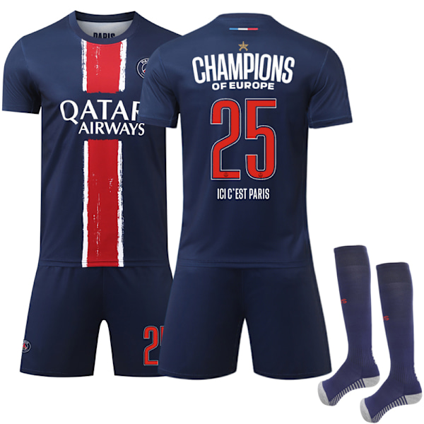 24-25 Paris Saint G ermain Champions League Vinderudgave Hjemmebanetrøje Champions League Winner Edition 18