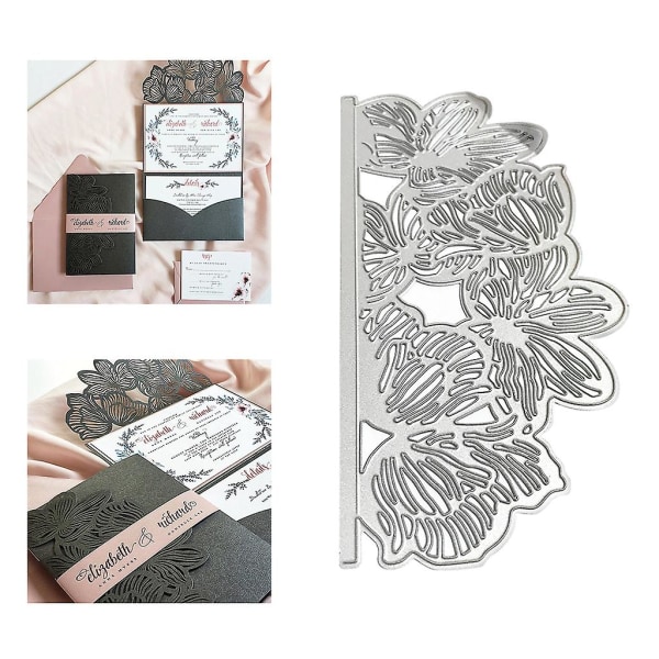 Blomma Metallskärning Stämpel Stencil Diy Scrapbooking Album Stämpel P